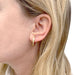 Earrings Pair of yellow gold hoop earrings, diamonds. 58 Facettes 33523
