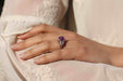 Ring 50.5 Platinum Ring Starry Ceylon Pink Sapphire Diamond 58 Facettes 22508