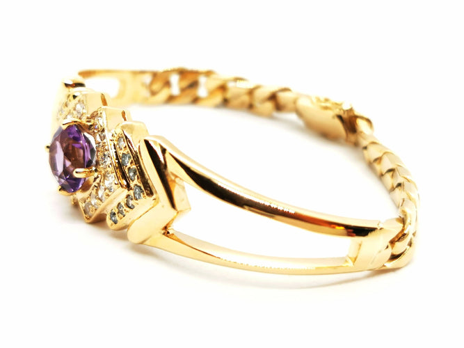 Bracelet Bracelet Or jaune Améthyste 58 Facettes 1352336CN
