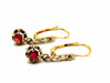 Earrings Sleeper earrings Yellow gold Ruby 58 Facettes 1265915CD