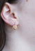 Dormeuses earrings in pink gold, diamond and pearls 58 Facettes