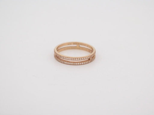 Ring 54 HERMES - Ariane Ring Rose Gold Diamonds 58 Facettes 252134