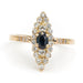 Ring 53 Marquise Ring Yellow Gold Sapphire 58 Facettes 1792064CN