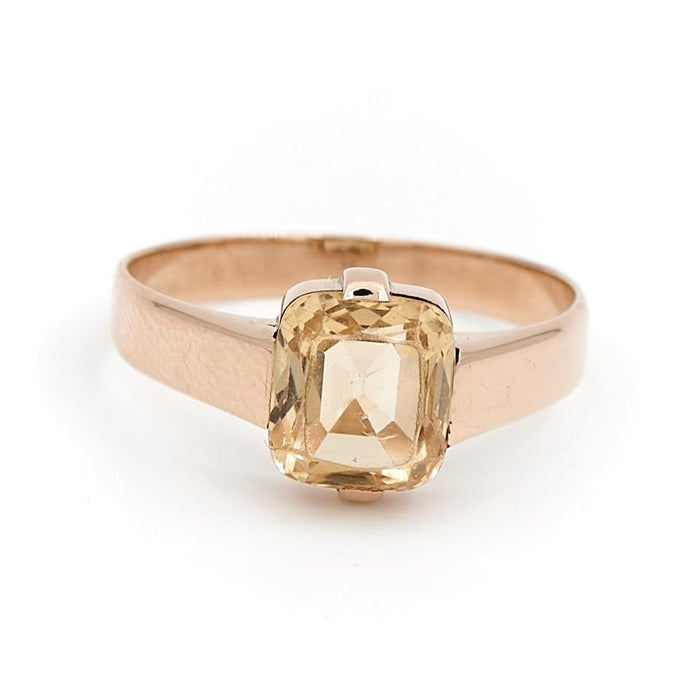 Bague 57 Bague Or rose Citrine 58 Facettes 1752242CN