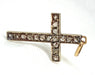 Pendentif Croix chrétienne en diamants 58 Facettes