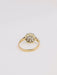 Ring 54 Belle Epoque daisy ring Yellow gold Platinum Diamonds 58 Facettes J172
