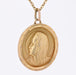 Pendentif Médaille or jaune Vierge Marie auréolée 58 Facettes CVP65