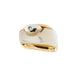 Bague 54 Bague Or blanc et rose Nacre Diamants 58 Facettes 34909