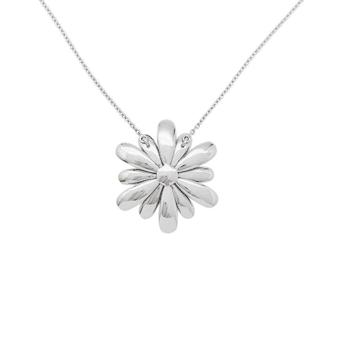 Pendentif Pendentif Poiray "Flower" en or blanc et diamants. 58 Facettes 31065
