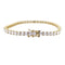 Bracelet Bracelet ligne diamants or jaune. 58 Facettes 33157