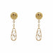 Boucles d'oreilles Boucles d'oreilles or jaune filigrané 58 Facettes 16-307