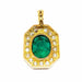 Pendant Vintage emerald & diamond pendant 58 Facettes