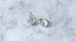 Boucles d'oreilles Boucles d'oreilles Or rose Platine Aigue-marine Diamants 58 Facettes