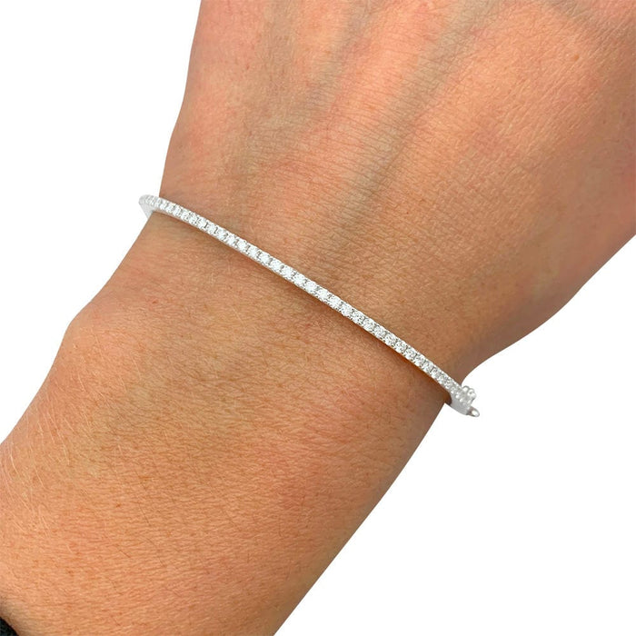 Bracelet Bracelet or blanc, diamants. 58 Facettes 31247