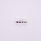 Bague Alliance Demi-tour Rubis et Diamants sertis sur or blanc 58 Facettes