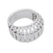 Bague 55 Bague Cartier, "Couronne", or blanc, diamants. 58 Facettes 32251