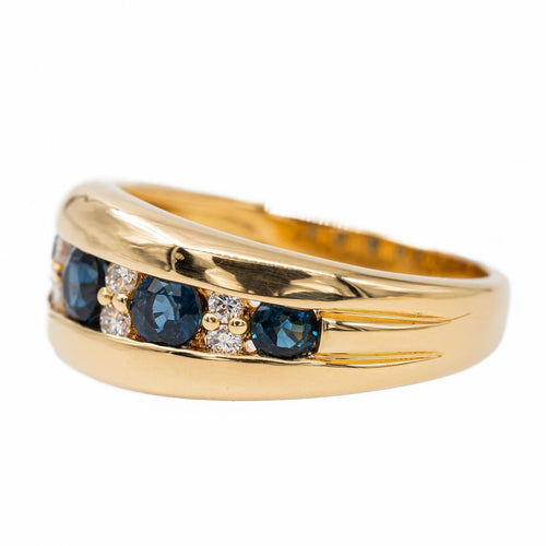 Bague 54 Bague Bandeau Or jaune Saphir 58 Facettes 2622333CN