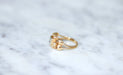 Ring Retro rose gold and diamond ring 58 Facettes