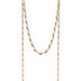 Yellow Gold Chain Necklace with horse mesh 58 Facettes REF2375-97