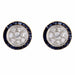 Boucles d'oreilles Boucles d'oreilles art déco saphirs diamants 58 Facettes 22-578