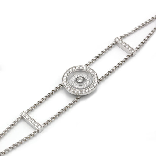 Bracelet CHOPARD - Bracelet "Happy Spirit" Or blanc Diamants 58 Facettes 240090R