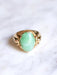 Bague Bague chevalière boule vintage en or rose et jade 58 Facettes