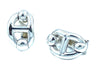 Hermès earrings. Anchor chain collection, silver earrings 58 Facettes