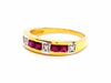 Ring 56 Ring Yellow gold Ruby 58 Facettes 06319CD