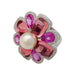 Ring 52 Chanel ring, "San Marco", white gold, pearl, pink sapphires, pink tourmalines, diamonds. 58 Facettes 31344