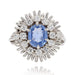 Bague 53 Bague vintage rayonnante saphir diamants 58 Facettes 22-292