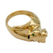 Ring 53 Cartier ring, "Kozra", in yellow gold, emerald, onyx. 58 Facettes 31946
