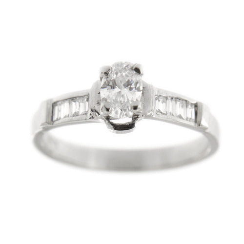 Bague 54 Bague Solitaire diamants 0,68 ct 58 Facettes 1608