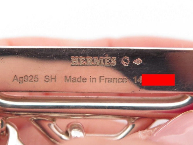 Bracelet bracelet HERMES abstract large 18 cm en argent massif 925 101gr 58 Facettes 256678