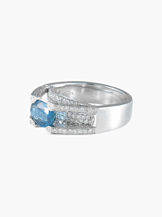 Bague 52 Bague Saphir et Diamants 58 Facettes