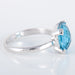 Bague 52 Bague Solitaire Topaze bleue 58 Facettes 8384