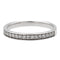Bague 54 Bague Alliance Or blanc Diamant 58 Facettes 578405CD