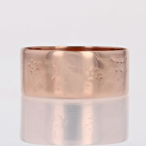 Bague 55 Alliance ancienne large or rose 58 Facettes 16-271