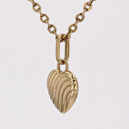 Pendentif Breloque coeur or jaune 58 Facettes CVP99