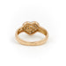 Ring 47 Heart Ring Yellow Gold Diamond 58 Facettes 1984322CN