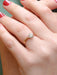 Ring 54 Solitaire Rose gold Diamond cushion 58 Facettes J217