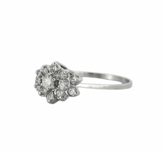 Bague 57.5 BAGUE "DAHLIA" DIAMANTS 58 Facettes BO/230030/