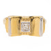Ring 52 Tank Ring Yellow Gold Diamond 58 Facettes 2360827CN