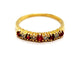 Bague 50 Bague Demie alliance Or jaune Rubis 58 Facettes 1292341CN