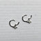 Boucles d'oreilles Boucles d’oreilles mini créoles Or blanc Diamants 58 Facettes