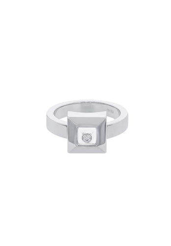 Bague 54 Bague CHOPARD Happy Diamonds en Or Blanc 750/1000 58 Facettes 61648-57280