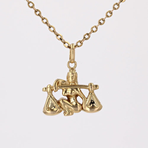 Pendentif Pendentif balance or jaune 58 Facettes CVP92