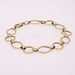 Bracelet Yellow gold bracelet with alternating links 58 Facettes CVBR31