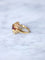 Bague de fiançailles vintage rubis entourage diamants sur or jaune 58 Facettes