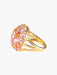 Ring 52 Ball Ring Pink Sapphires, Honey Citrines and Diamonds 58 Facettes