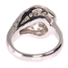 Ring 48 White gold ring, diamonds 58 Facettes 17300-0035